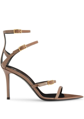 Giuseppe Zanotti Intriigo Abely 105mm leather sandals - Brown
