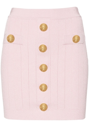 Balmain high-waist miniskirt - Pink