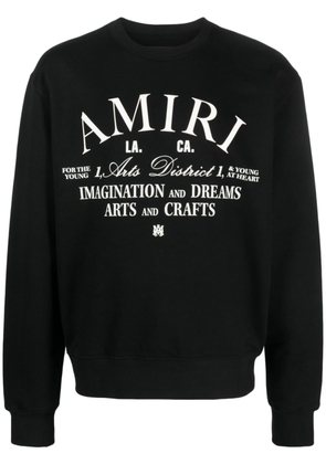 AMIRI logo-print cotton sweatshirt - Black