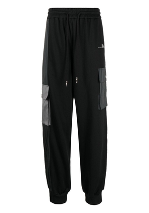 Feng Chen Wang cargo panelled trousers - Black