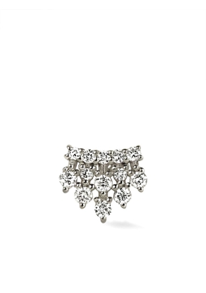 Lark & Berry 14kt white gold Royal Crown diamond stud earring