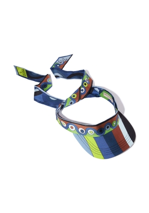 PUCCI abstract-print sun hat - Blue