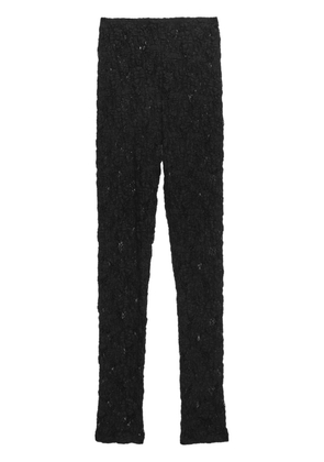 MSGM lace knitted trousers - Black