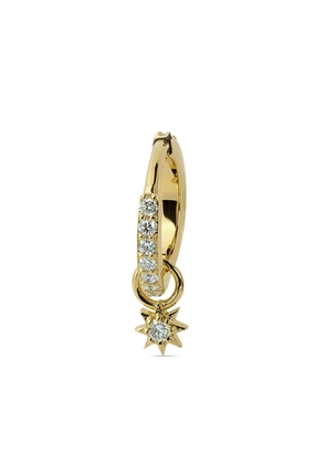 Lark & Berry 14kt yellow gold Modernist diamond hoop earring