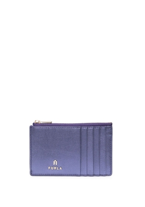 Furla logo-plaque zip-fastening wallet - Purple