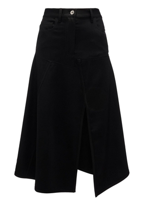 JW Anderson hanky-hem asymmetric skirt - Black