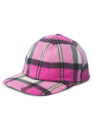 MSGM plaid baseball cap - Pink
