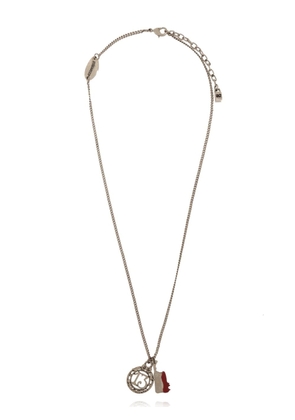 Dsquared2 logo-charm necklace - Silver