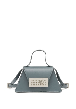 MM6 Maison Margiela mini Numeric leather bag - Grey