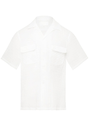 Maison Margiela semi-sheer short-sleeve shirt - White