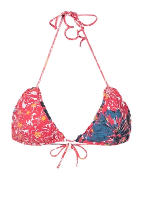 Clube Bossa Lieve floral-print bikini top - Red