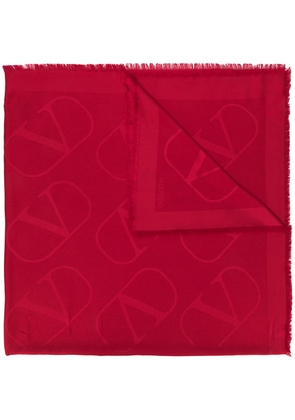 Valentino Garavani VLogo Signature jacquard shawl - Red