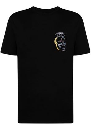 Maharishi logo-print cotton T-shirt - Black