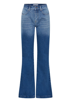 Dion Lee mid-rise flared jeans - Blue