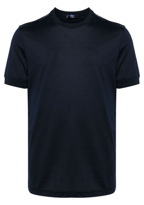 Kiton crew-neck cotton T-shirt - Blue