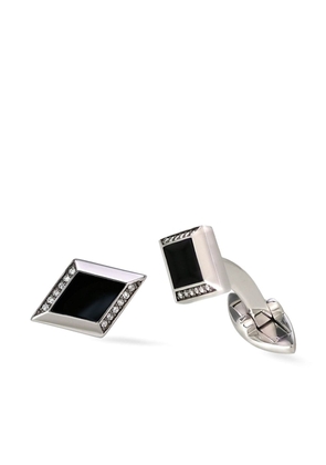 Lark & Berry Clarke diamond cufflinks - Silver