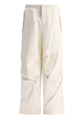 Jil Sander wide-leg cotton trousers - Neutrals