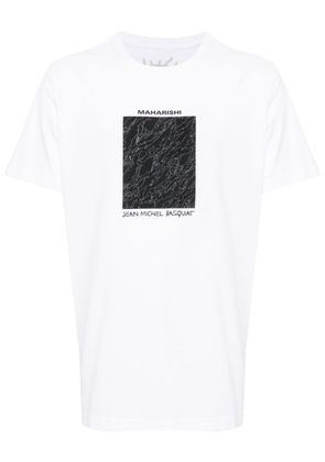 Maharishi logo-print cotton T-shirt - White