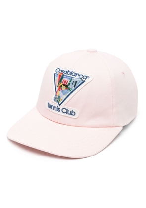 Casablanca La Joueuse logo-embroidered cap - Pink