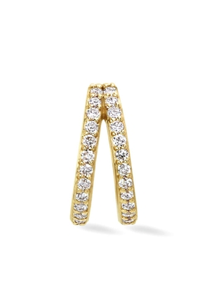 Lark & Berry 14kt yellow gold Duality diamond hoop earrings