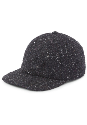 MSGM sequin-embroidered baseball cap - Black