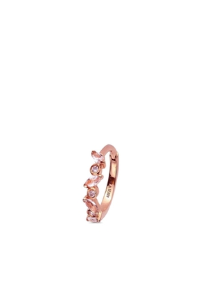 Lark & Berry 14kt rose gold Veto sapphire and diamond earrings - Pink