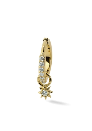 Lark & Berry 14kt yellow gold Modernist diamond pavé hoop earring