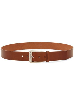 Ferragamo buckle-fastened leather belt - Brown