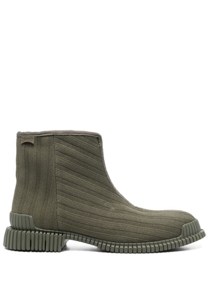 Camper Pix ribbed-knit ankle boots - Green