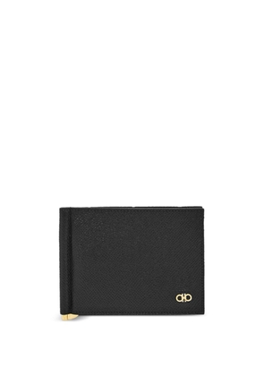Ferragamo Gancini-plaque leather wallet - Black