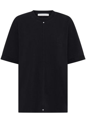 Dion Lee logo-embossed cotton T-shirt - Black