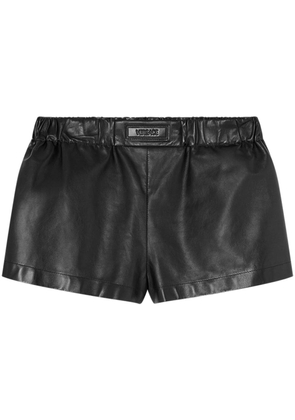 Versace leather boxer shorts - Black