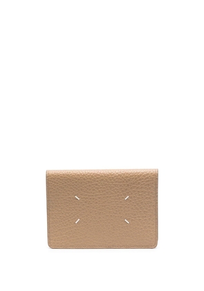 Maison Margiela four-stitch leather document holder - Neutrals