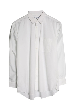Comme Des Garçons long-sleeve cotton shirt - White