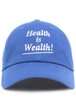 Sporty & Rich Health Is Wealth cotton cap - Blue