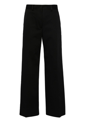 Matteau straight-leh twill tailored trousers - Black