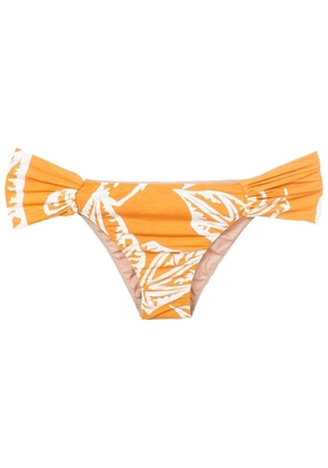 Clube Bossa leaf-print bikini-bottoms - Orange