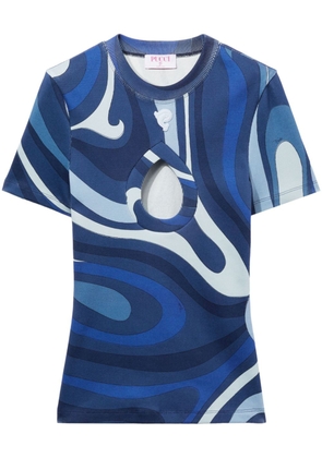 PUCCI Marmo-print T-shirt - Blue