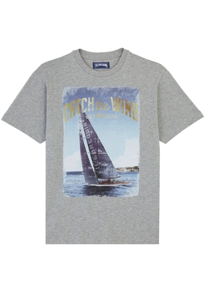 Vilebrequin graphic-print cotton T-shirt - Grey