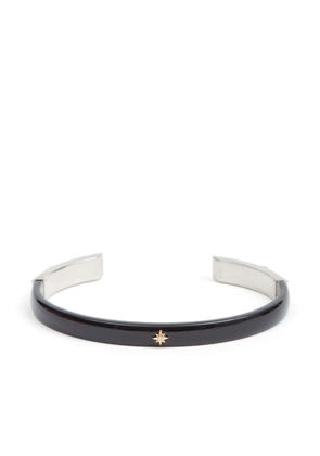 Maison Margiela star-appliqué bracelet - Black