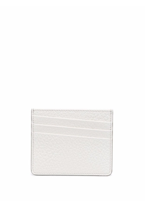 Maison Margiela four-stitch leather card holder - White