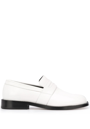 Maison Margiela Tabi leather loafers - White