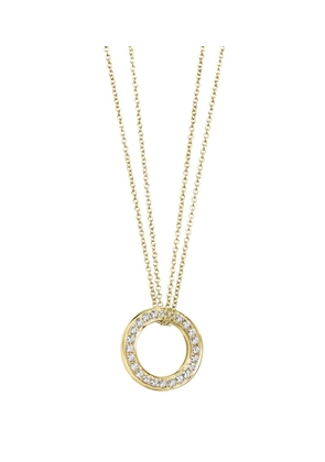 Boodles Yellow Gold And Diamond Large Roulette Pendant