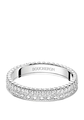 Boucheron White Gold And Diamond Quatre Radiant Wedding Band