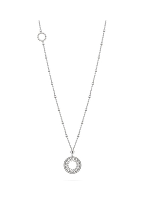 Boodles White Gold And Diamond Long Circus Bead Necklace