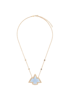 Jacquie Aiche Yellow Gold, Blue Opal And Diamond Thunderbird Necklace