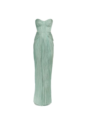 Maria Lucia Hohan Silk Caly Strapless Split Gown
