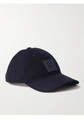 LOEWE - Logo-Appliquéd Cotton-Piqué Baseball Cap - Men - Blue