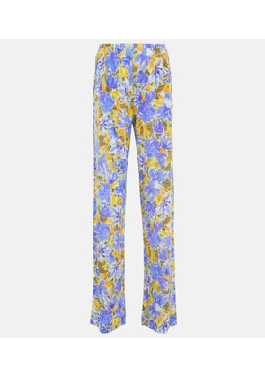 Dries Van Noten Floral-printed straight pants