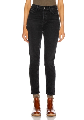 AGOLDE Nico High Rise Slim in Compilation - Black. Size 23 (also in 24).